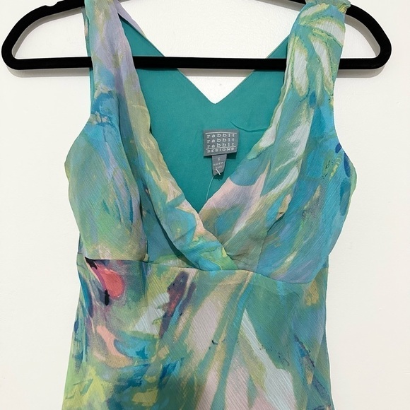 Rabbit Rabbit Rabbit Design Sleeveless Floral Midi Maxi Dress size 6 - Picture 4 of 6